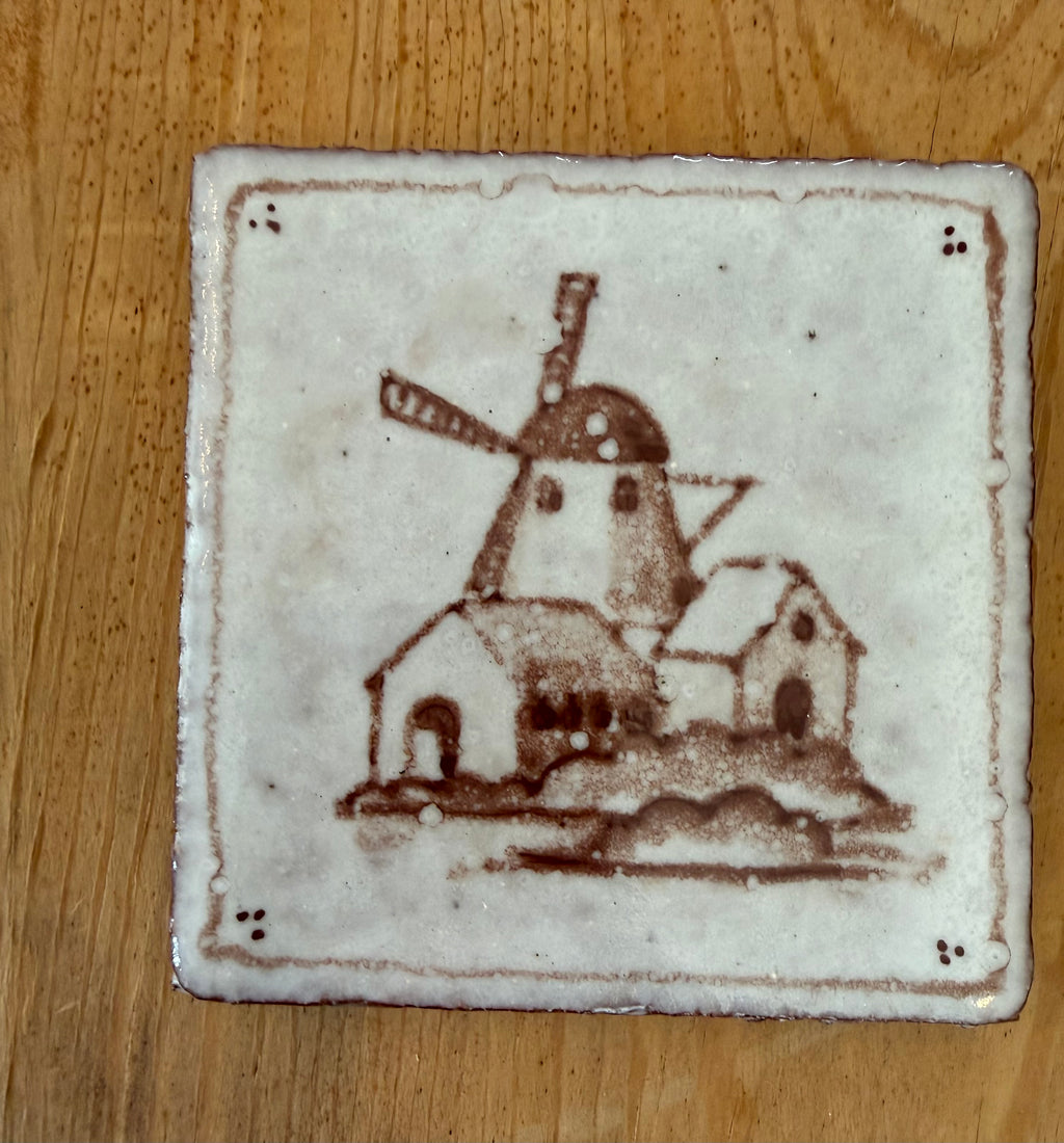 Vintage Windmill Tile
