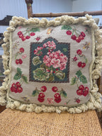 Vintage Needlepoint Pillow