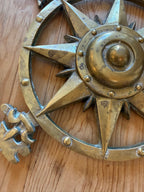 Vintage Brass Nautical Compass