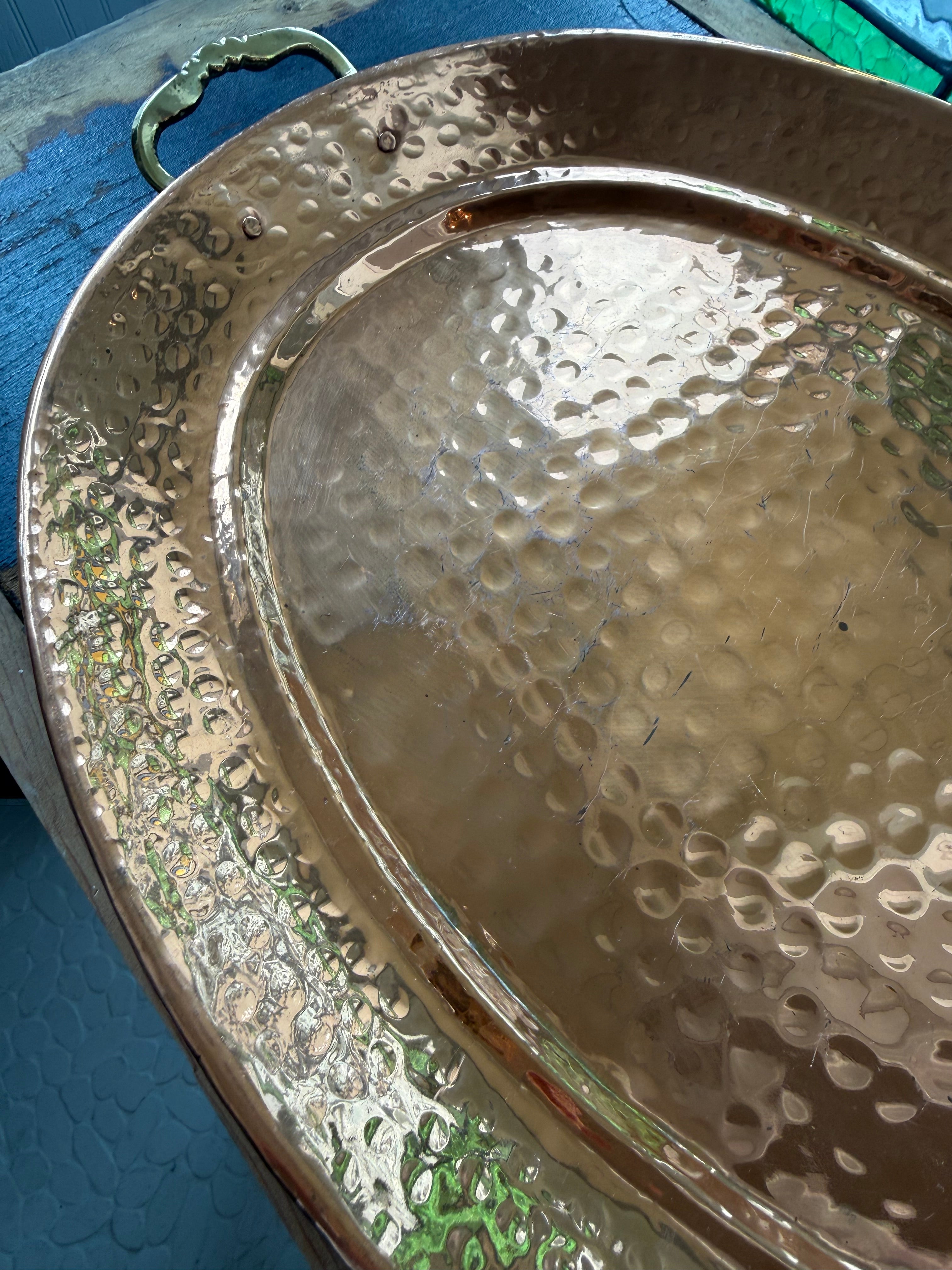 Vintage Copper Tray Large