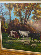 Antique Landscape Oil Painting