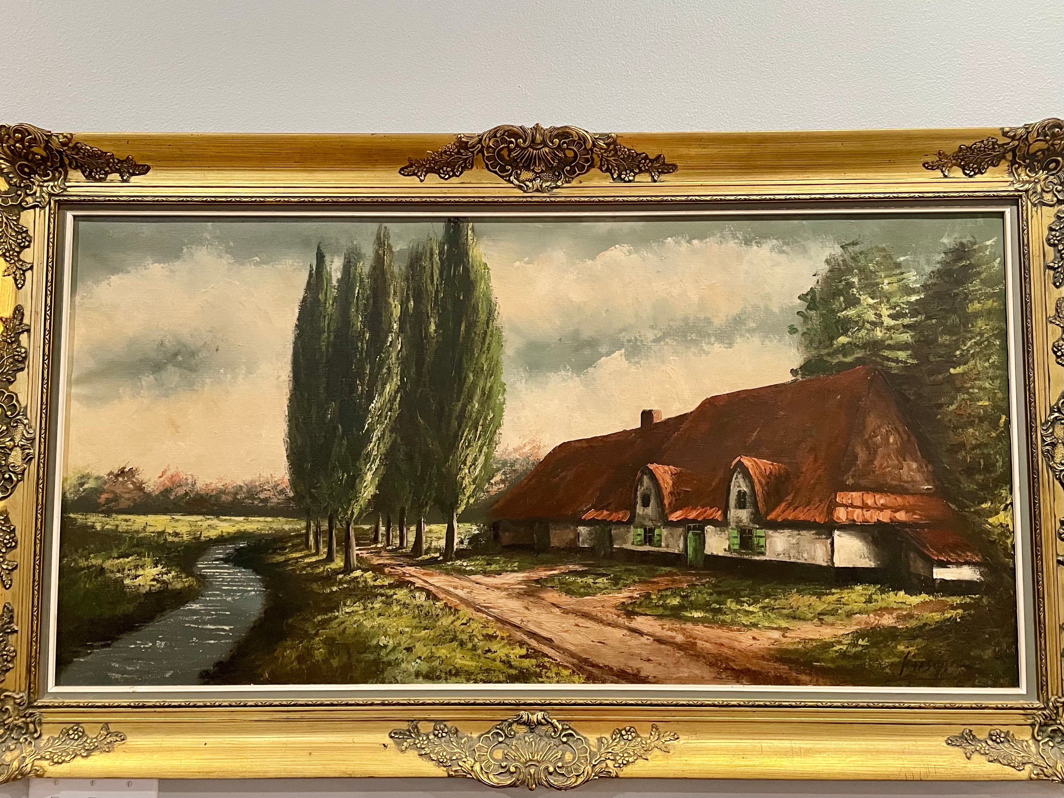 Vintage Landscape Oil